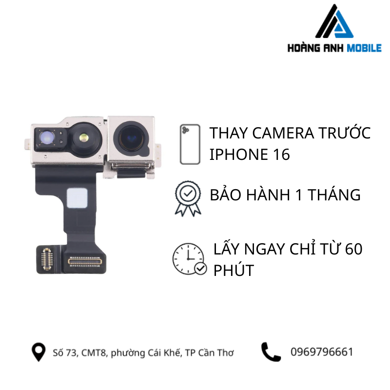 Thay camera trước iPhone 16