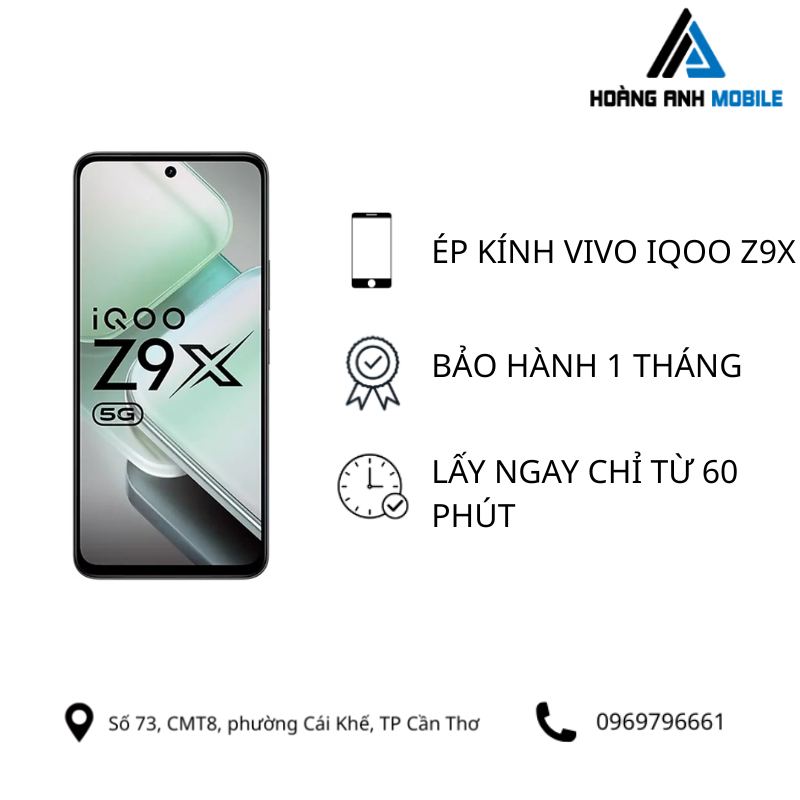Ép kính Vivo iQOO Z9X