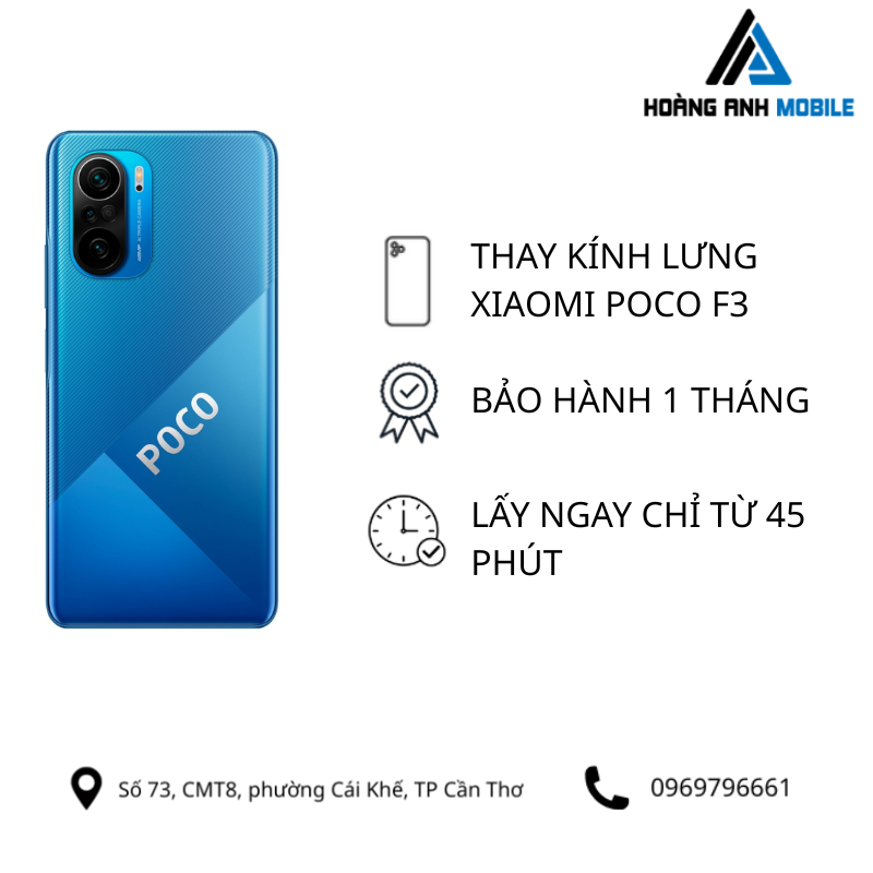 Thay kính lưng Xiaomi Poco F3