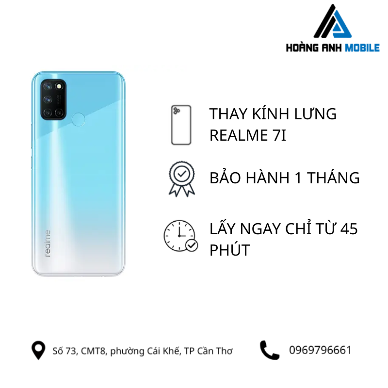 Thay kính lưng Realme 7i