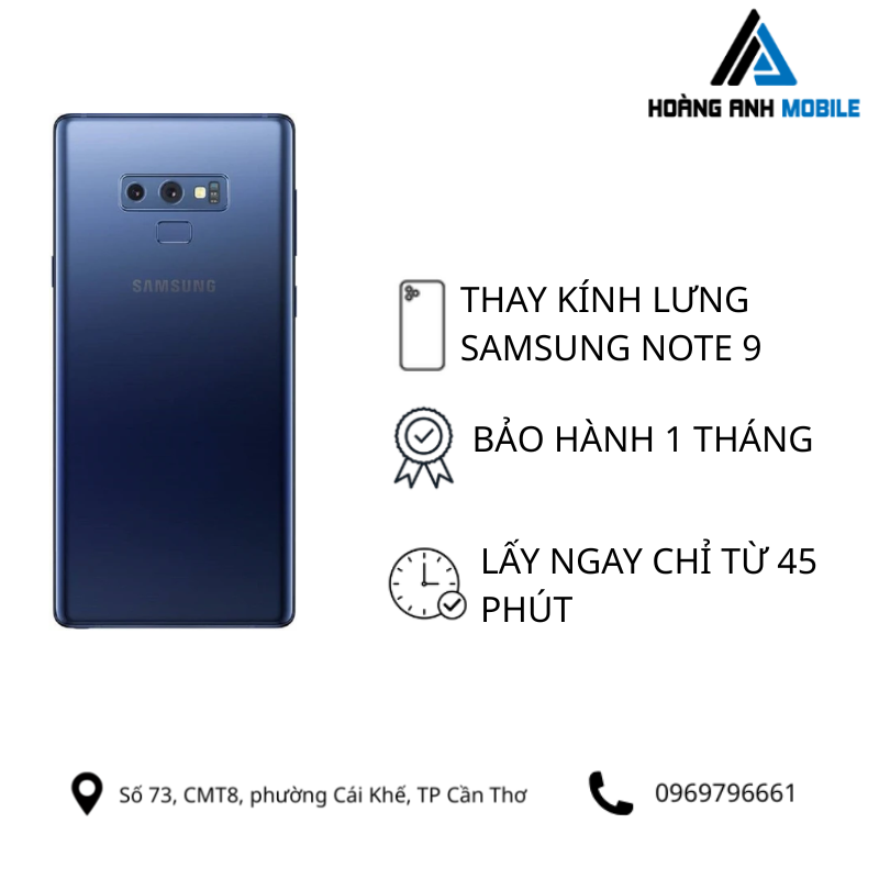 Thay kính lưng Samsung Note 9