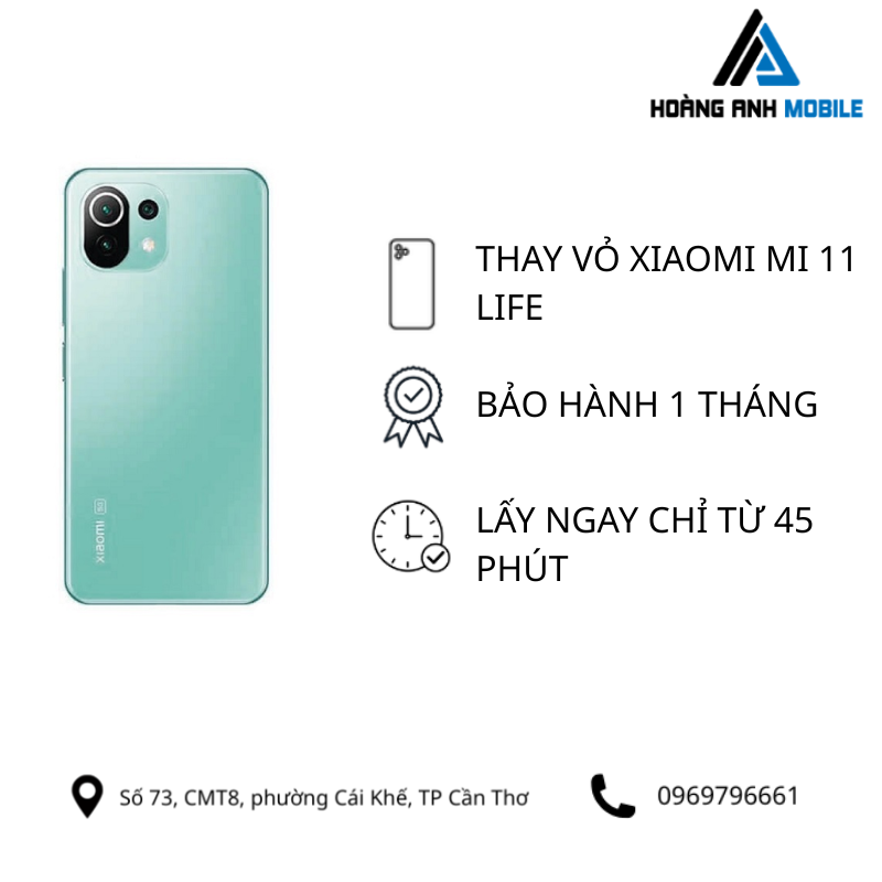 Thay vỏ Xiaomi Mi 11 Life