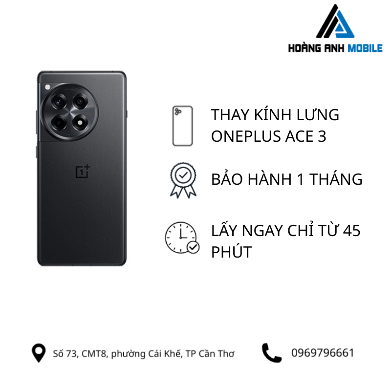 Thay kính lưng OnePlus Ace 3