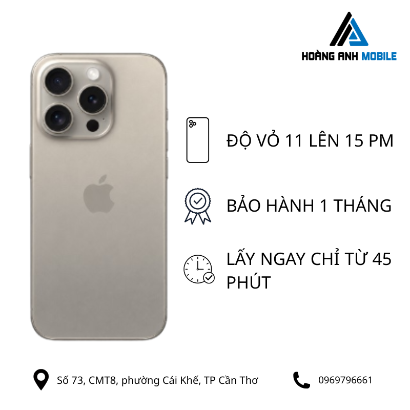 Độ vỏ iPhone 11 Pro Max lên 15 Pro Max