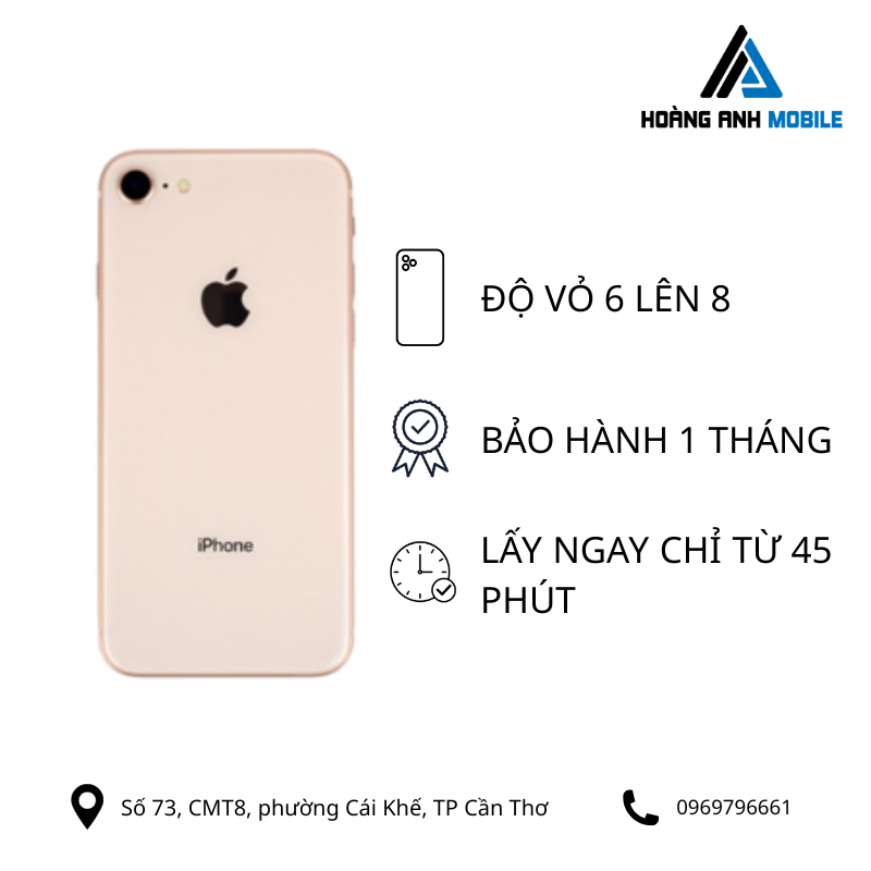 Độ vỏ iPhone 6/6s lên iPhone 8