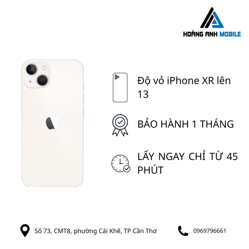 Độ vỏ iPhone XR lên 13/14