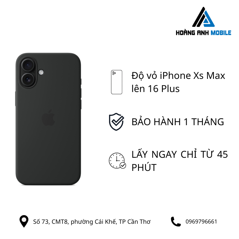 Độ vỏ iPhone Xs Max lên 16 Plus