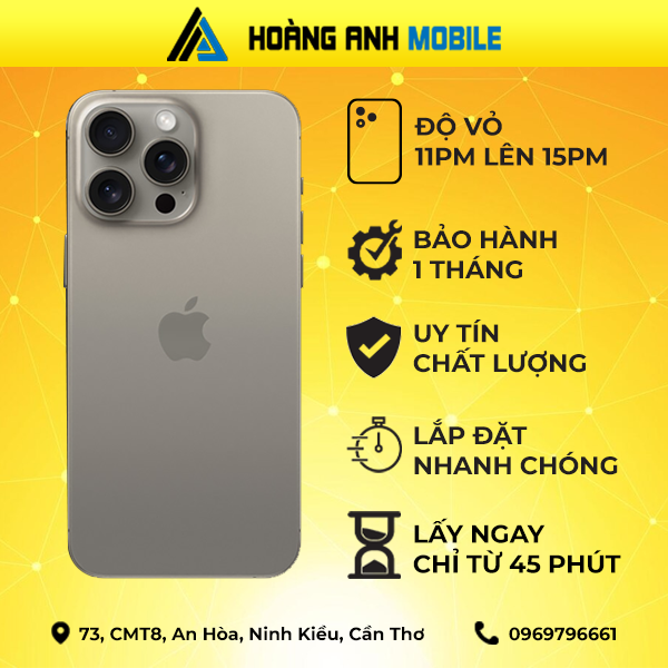 Độ vỏ iPhone 11 Pro Max lên 15 Pro Max