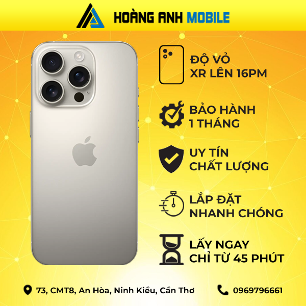 Độ vỏ iPhone Xr lên 16 Pro