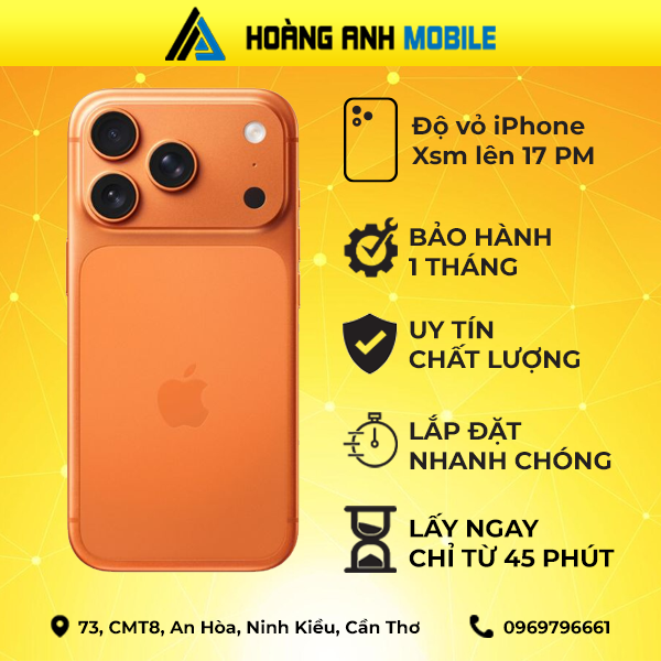 Độ vỏ iphone Xs Max lên 17 Pro Max