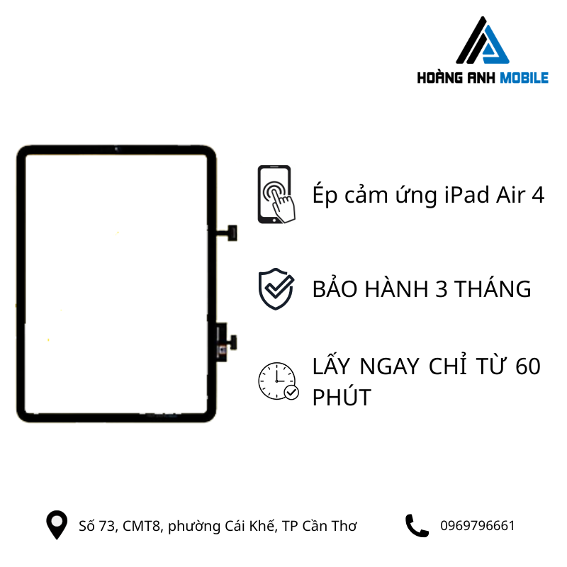 Ép cảm ứng iPad Air 4
