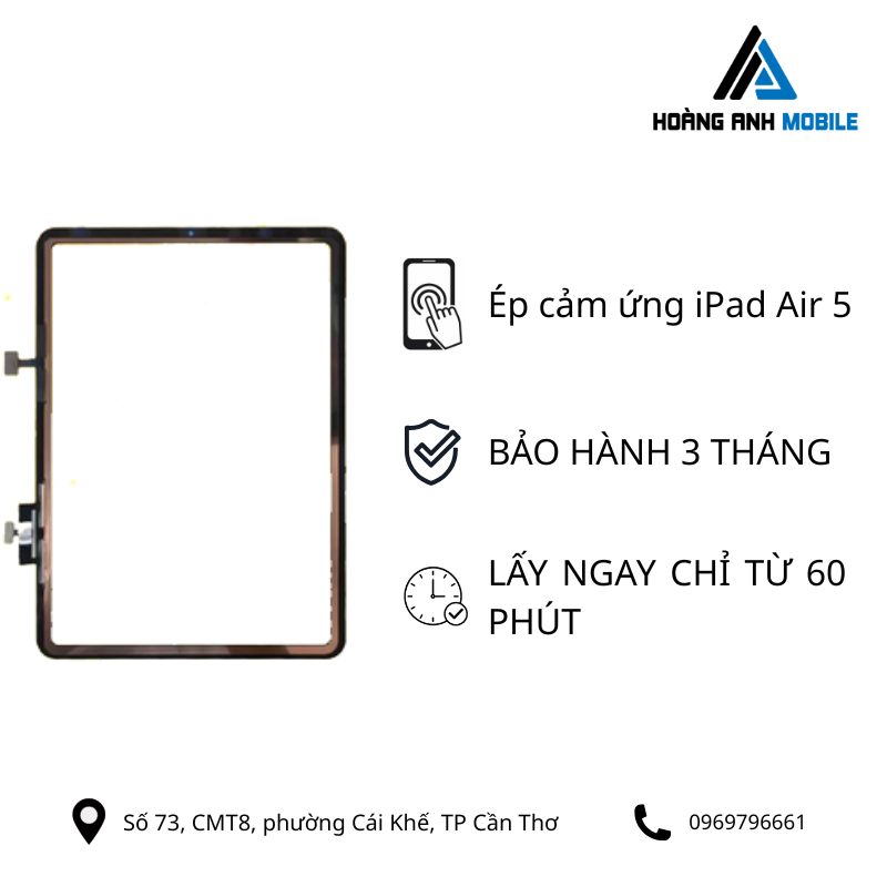 Ép cảm ứng iPad Air 5