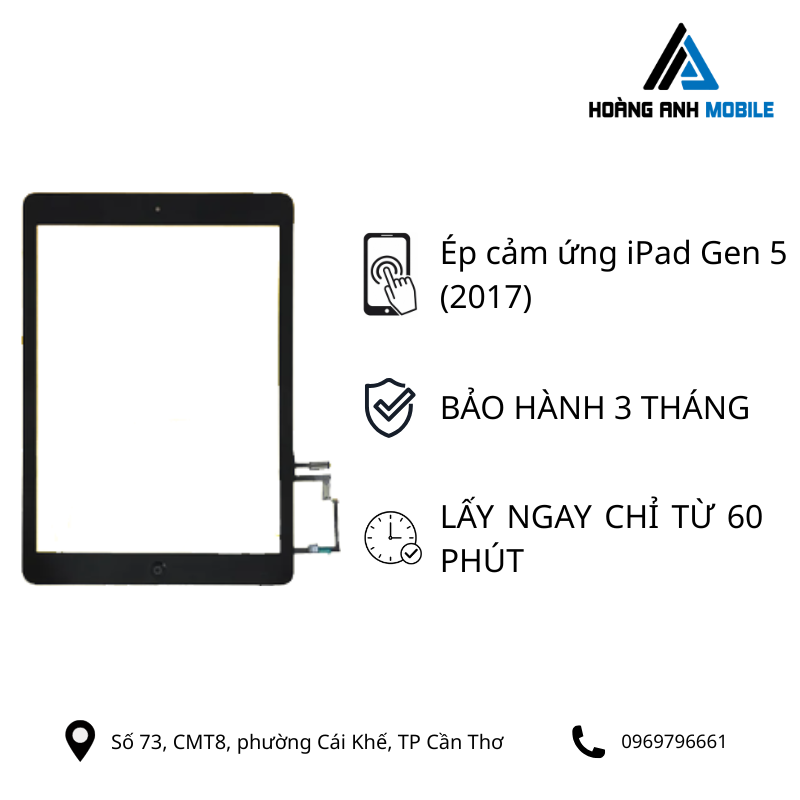 Ép cảm ứng iPad Gen 5 (2017)