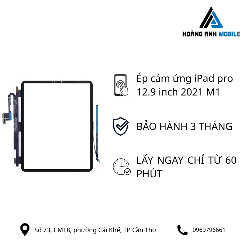 Ép cảm ứng iPad pro 12.9 inch 2021 M1