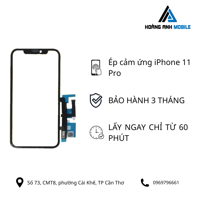 Ép cảm ứng iPhone 11 Pro