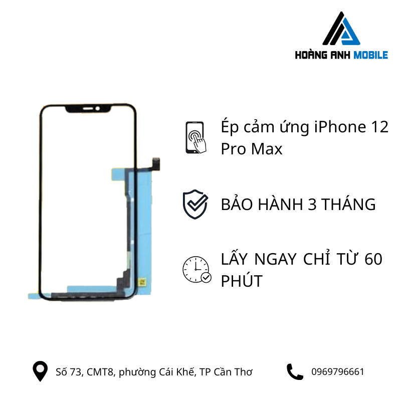 Ép cảm ứng iPhone 12 Pro Max