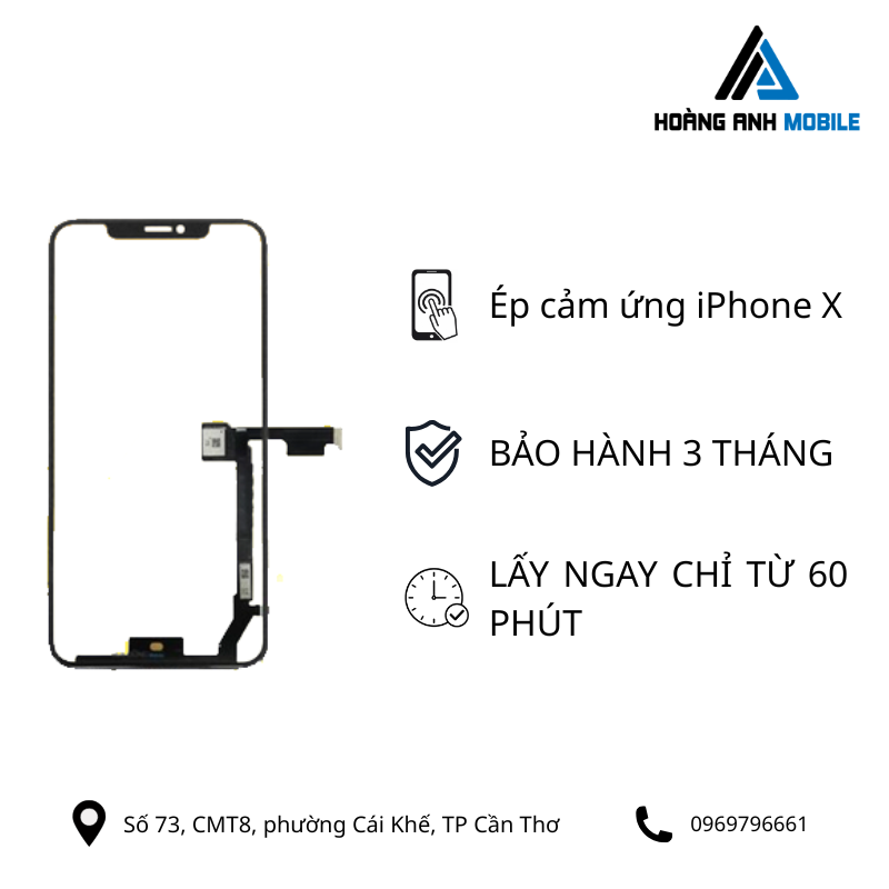 Ép cảm ứng iPhone X