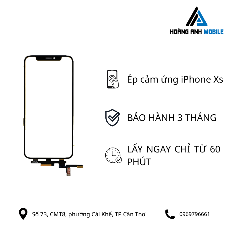 Ép cảm ứng iPhone Xs