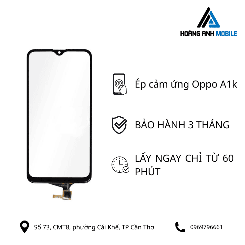 Ép cảm ứng Oppo A1k