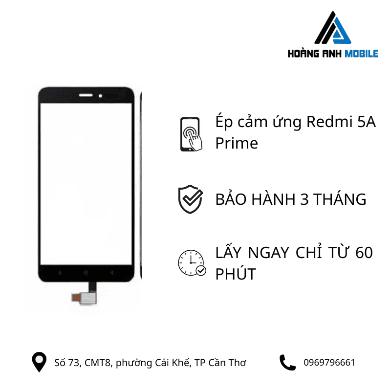 Ép cảm ứng Redmi 5A Prime