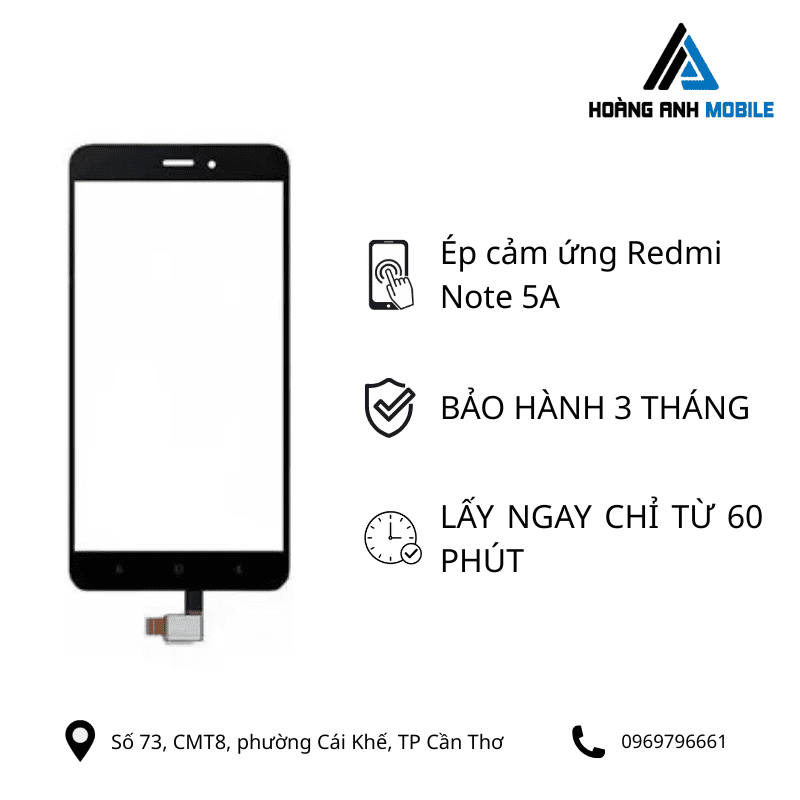 Ép cảm ứng Redmi Note 5A