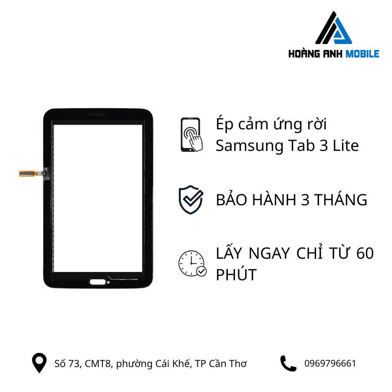 Ép cảm ứng rời Samsung Tab 3 Lite