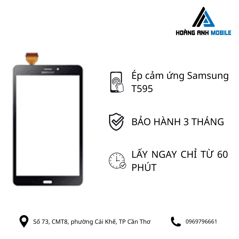 Ép cảm ứng Samsung T595