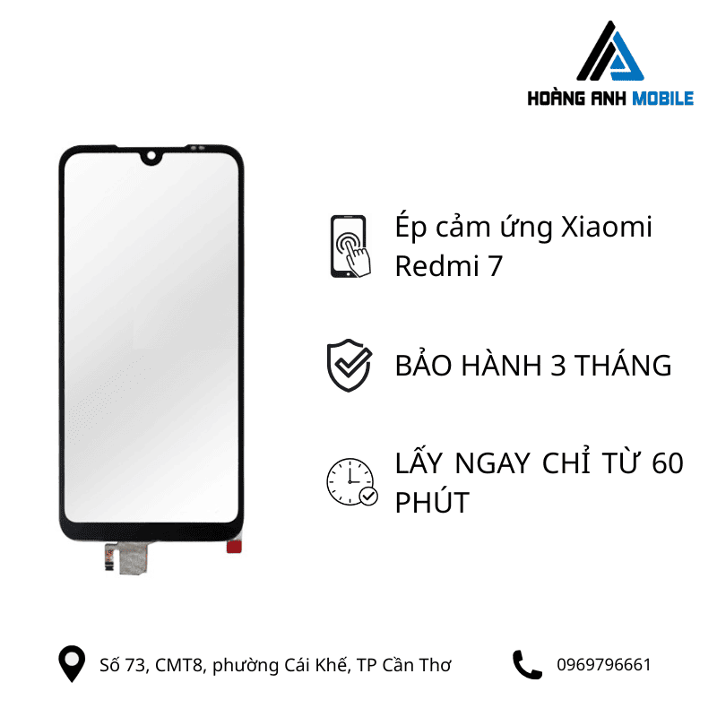 Ép cảm ứng Xiaomi Redmi 7