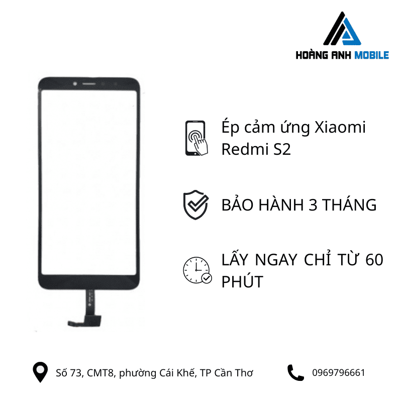 Ép cảm ứng Xiaomi Redmi S2