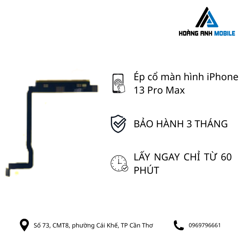 Ép cổ màn hình iPhone 13 Pro Max