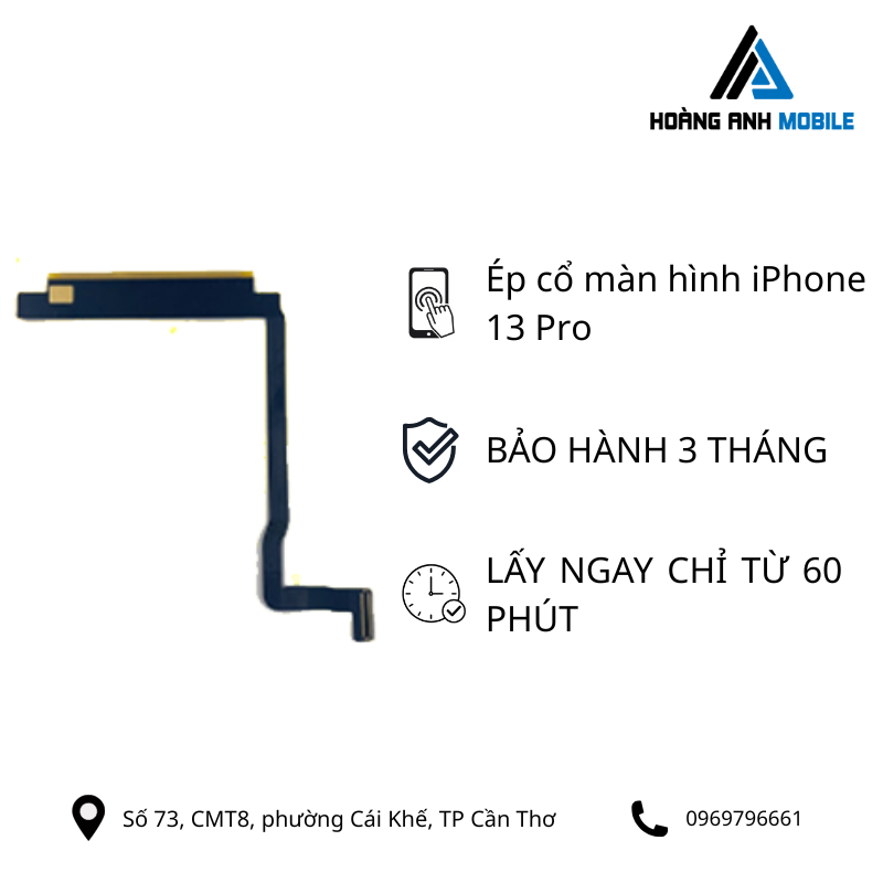 Ép cổ màn hình iPhone 13 Pro