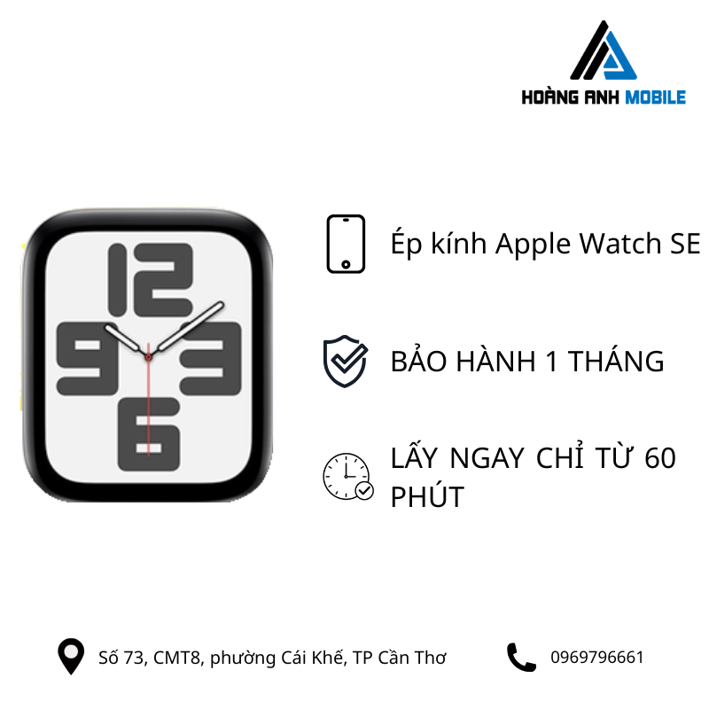 Ép kính Apple Watch SE