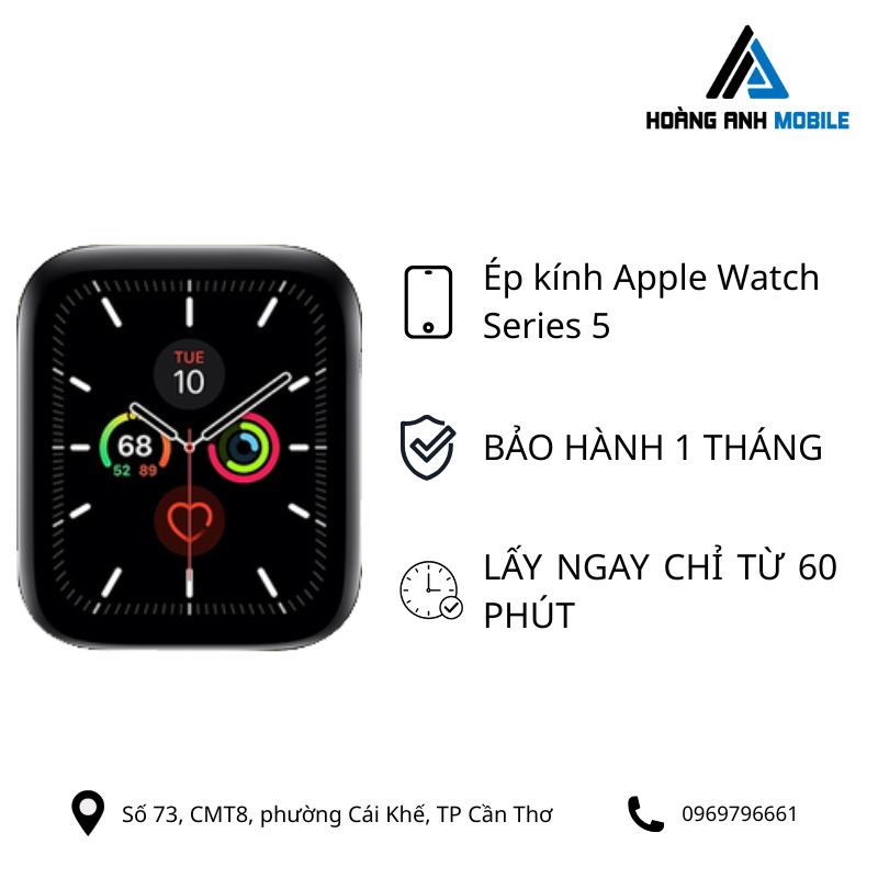 Ép kính Apple Watch Series 5