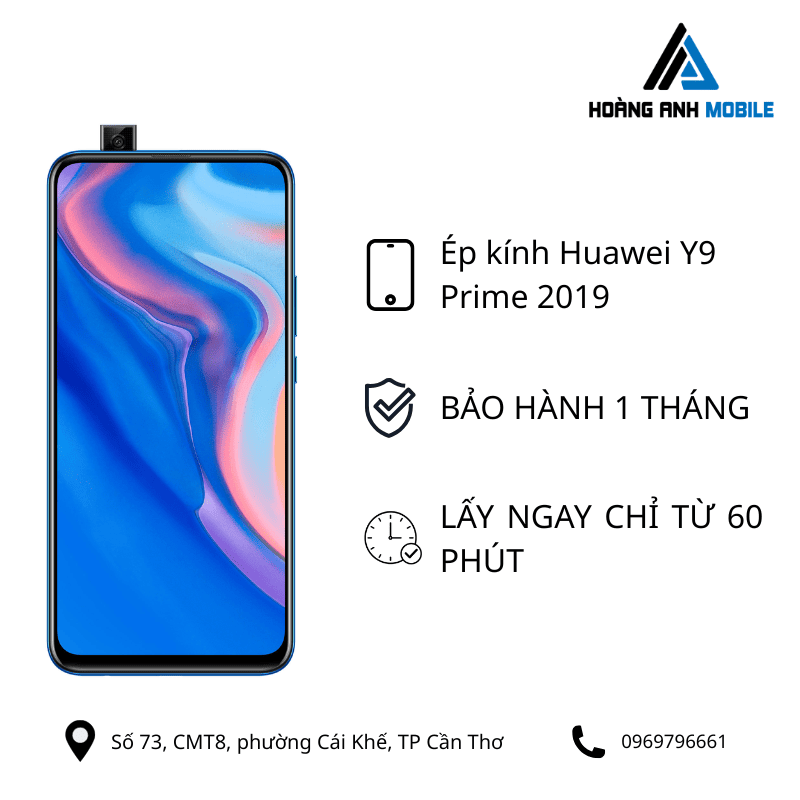Ép kính Huawei Y9 Prime 2019