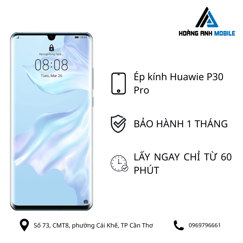 Ép kính Huawie P30 Pro