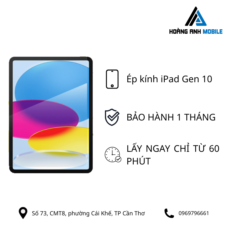 Ép kính iPad Gen 10