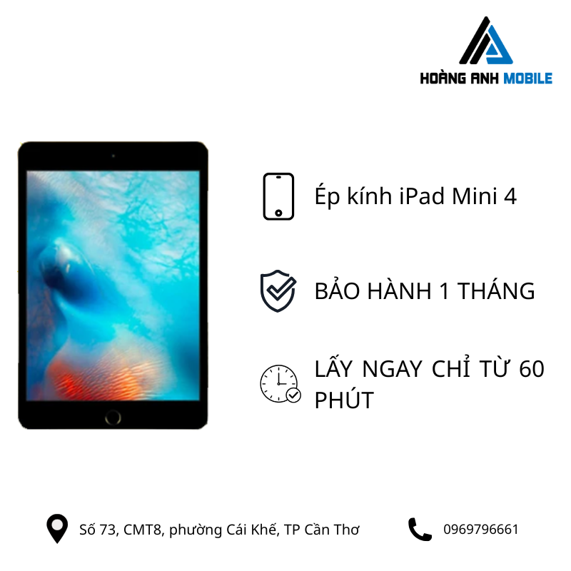 Ép kính iPad Mini 4