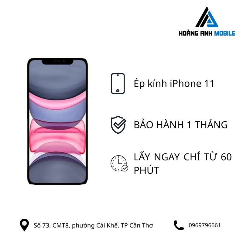 Ép kính iPhone 11