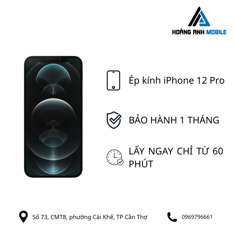 Ép kính iPhone 12 Pro