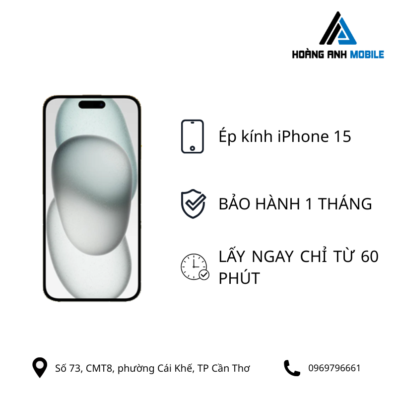 Ép kính iPhone 15