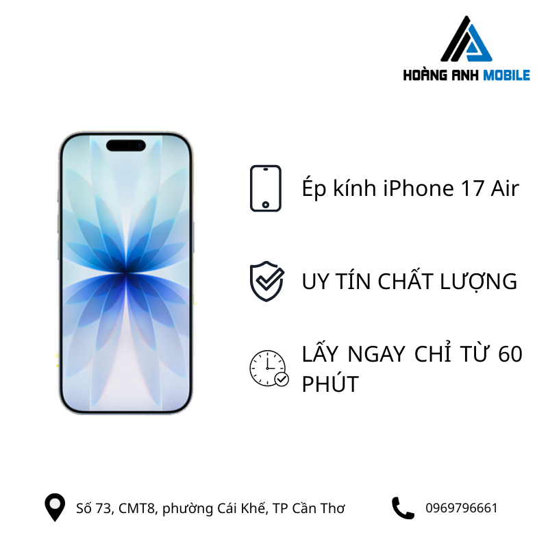 Ép kính iPhone 17 Air