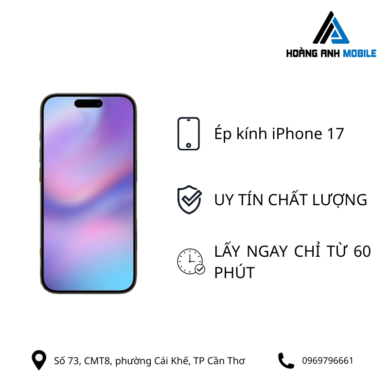 Ép kính iPhone 17