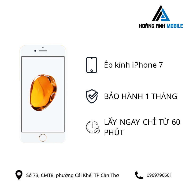 Ép kính iPhone 7
