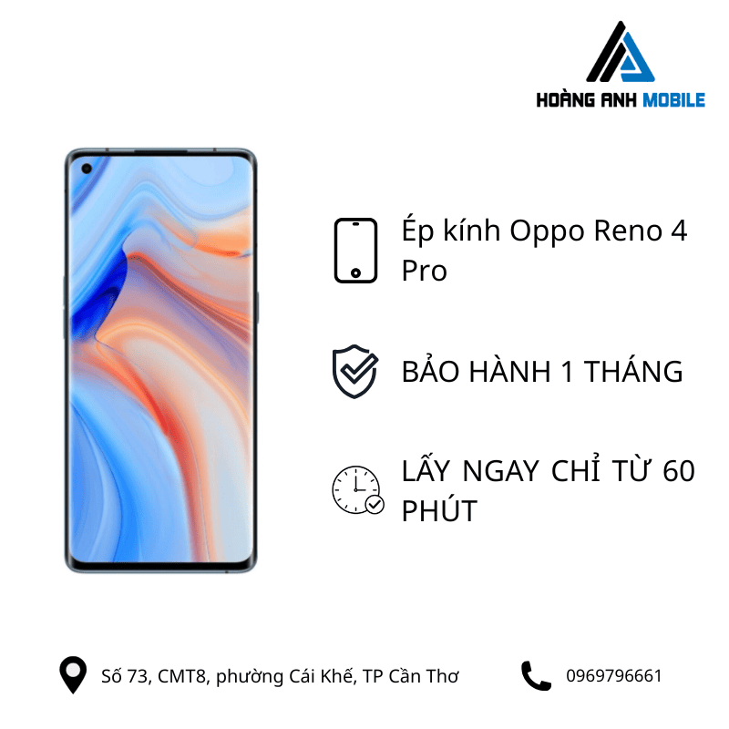 Ép kính Oppo Reno 4 Pro