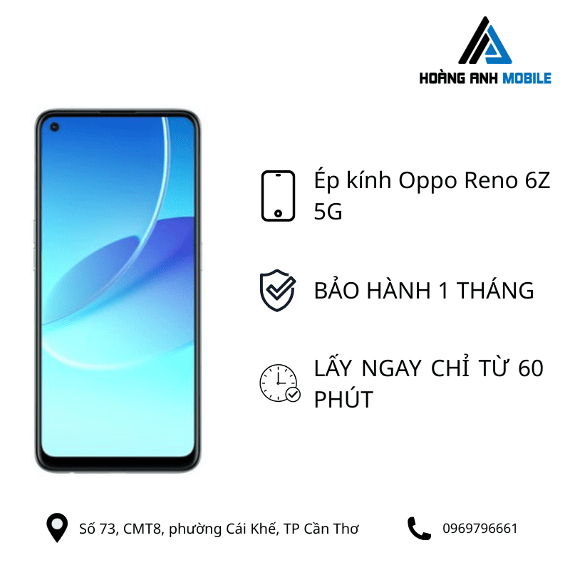 Ép kính Oppo Reno 6Z 5G