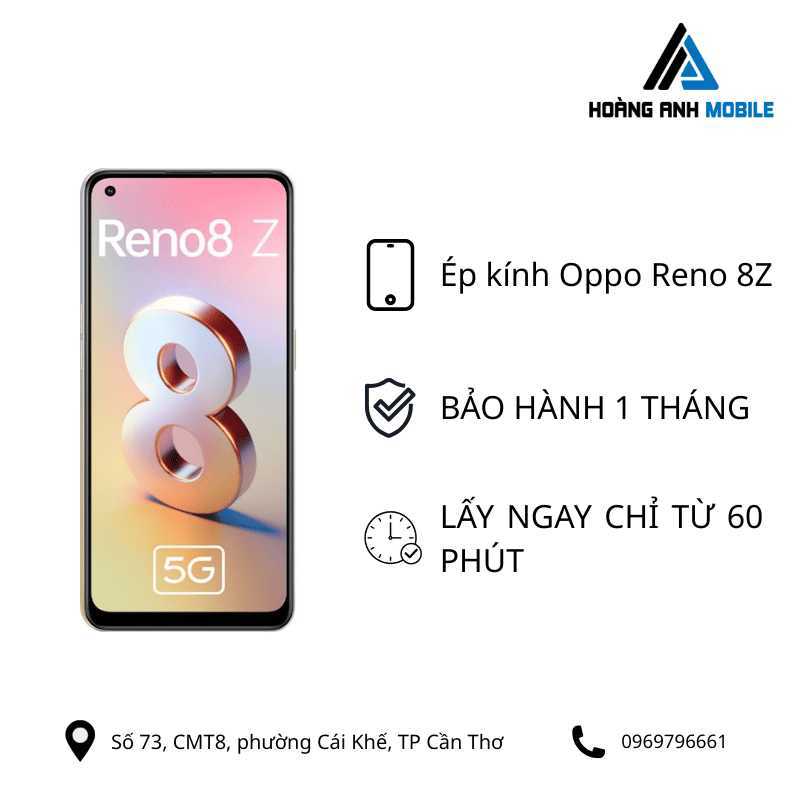 Ép kính Oppo Reno 8Z