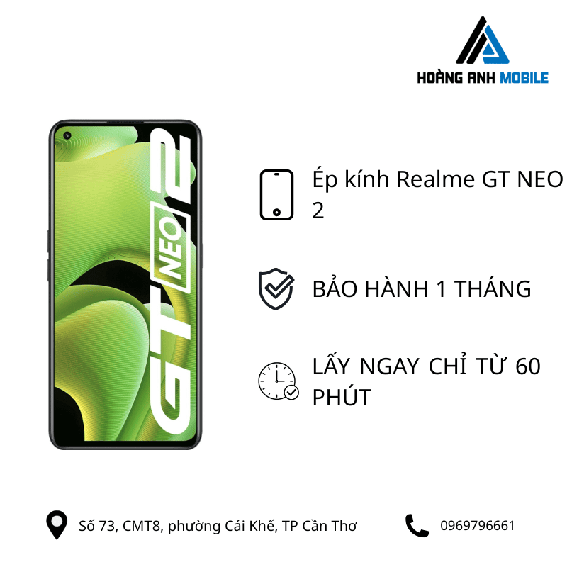 Ép kính Realme GT NEO 2