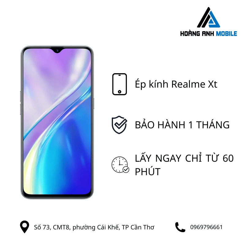 Ép kính Realme Xt