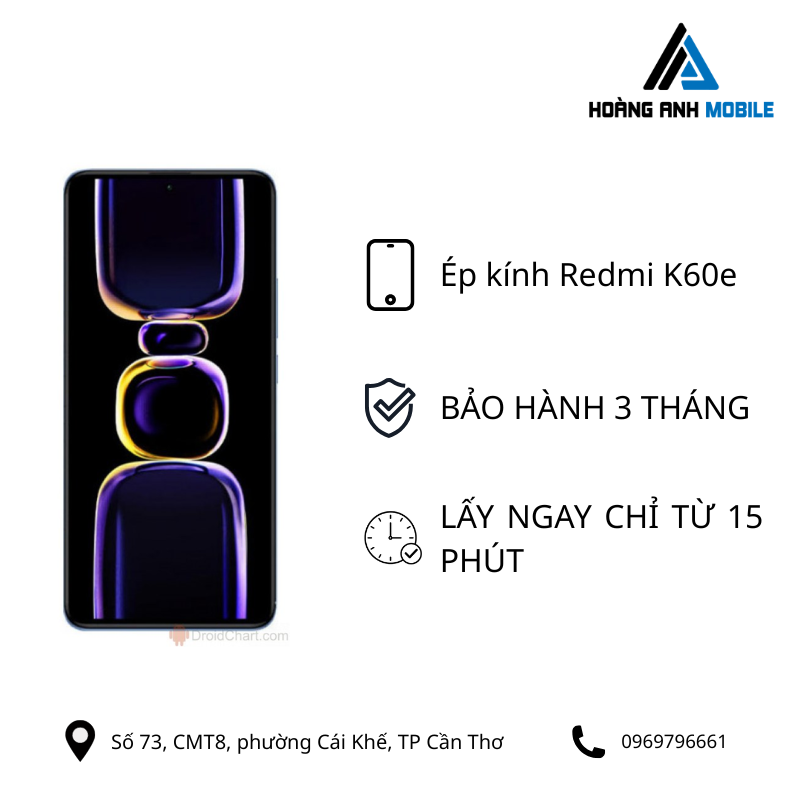 Ép kính Redmi K60e