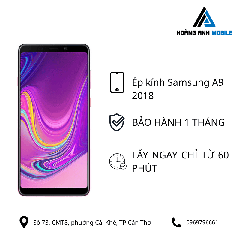 Ép kính Samsung A9 2018